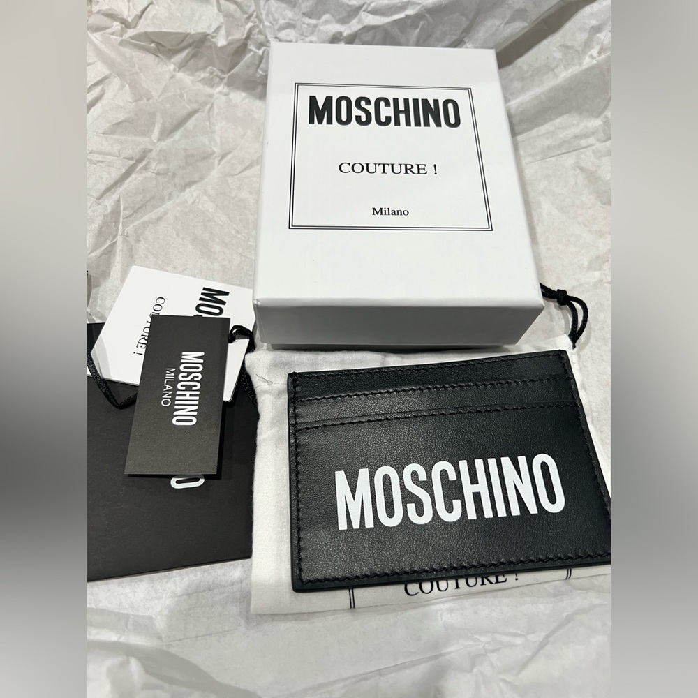 Moschino Leather Card Case